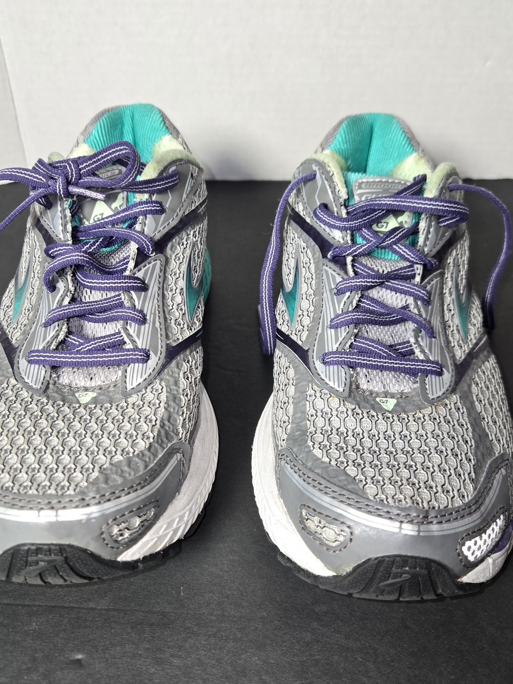 Brooks Ghost 7 'G7' Women's Running Shoes Gray/Teal/Purple Size 9 Wide - Picture 3 of 12